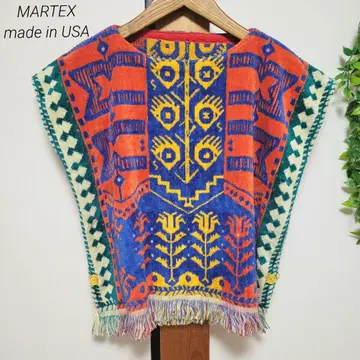 MARTEX 마텍스 파일 원단 판초 USA 민족 구제 의류