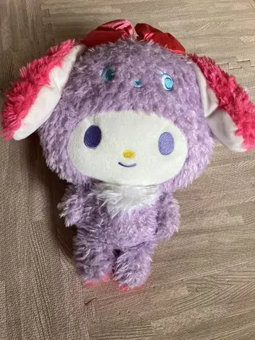 산리오 캐릭터 봉제 인형 보라색 핑크