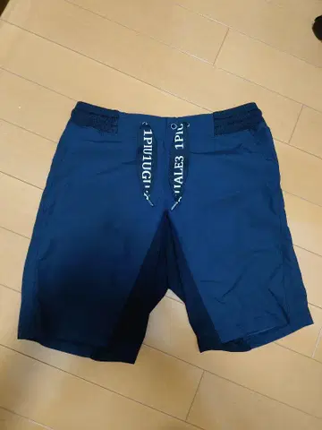 1PIU1UGUALE3 블랙 나일론 숏 팬츠 XL