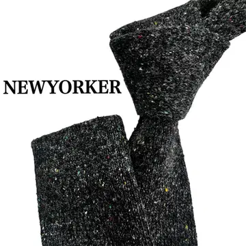 바니스 뉴욕 NEW YORKER 남성용 넥타이 블랙 실크