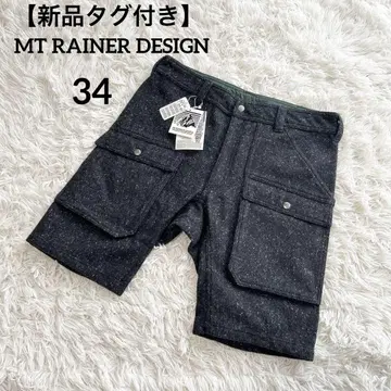 새상품 택 포함 마운트 레이니아 디자인 울 하프 팬츠 카고 팬츠