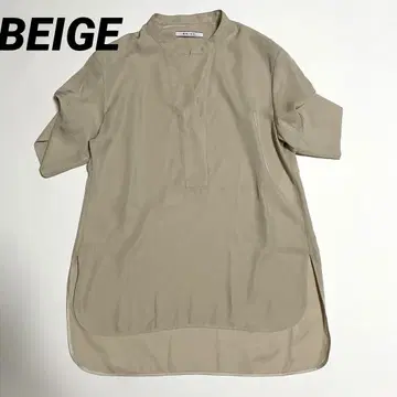 BEIGE 베이지 반팔 블라우스 비침 시어한 느낌 23SS