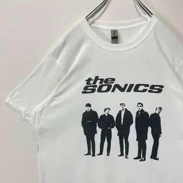 새상품  더 소닉스 밴딩 티셔츠 화이트 L 사이즈 The Sonics
