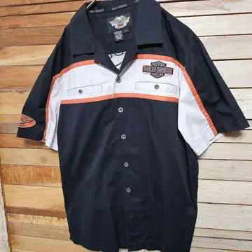 할리데이비슨 Harley-Davidson 반팔 워크 셔츠 L