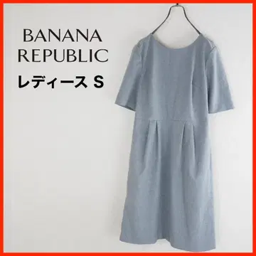 A3588*BANANA REPUBLIC*반팔 무릎 기장 원피스*S*그레이