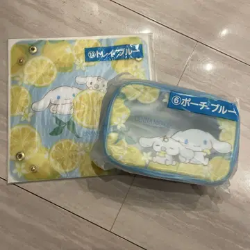 산리오 제일복권 시나몬 파우치와 트레이 세트