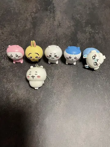 치이카와 (먼작귀) 마스코트 피규어 키링 6개 세트