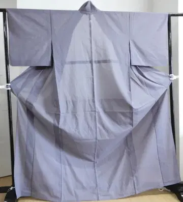 워셔블 명주 무지 기모노, 여름에 유용, 비침, 문장 하나
