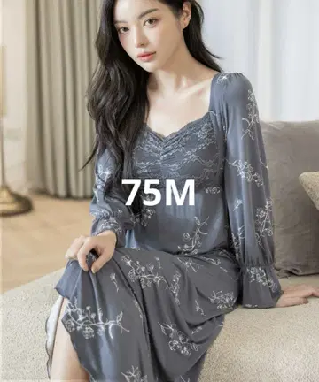 투 해치 락시아 슬립 나이트 브라 원피스 75M 꽃무늬