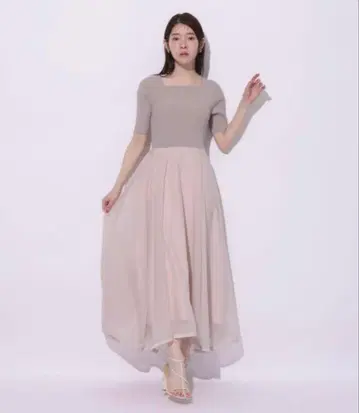 Rirandture 5분 소매 에어 리드 도킹 원피스