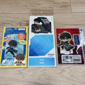 TRIGUN STAMPEDE 니콜라스 D 울프 우드 아크릴 스탠드
