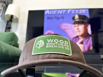 USA CA Wood Brothers Brewing 캡 브라운