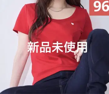 overE 베이직 라운드넥 티셔츠 25SS GLOW red 96