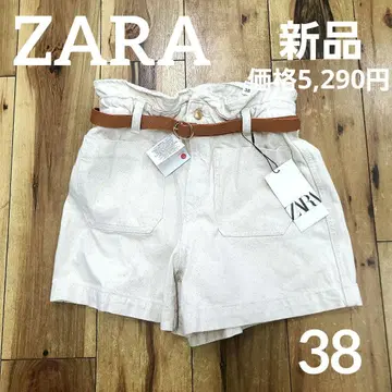 새상품 ZARA 자라 하이웨스트 숏팬츠 벨트 포함