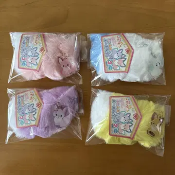 쵸콘과 여우 미니 푹신한 꼬리 키링 2 전 4종