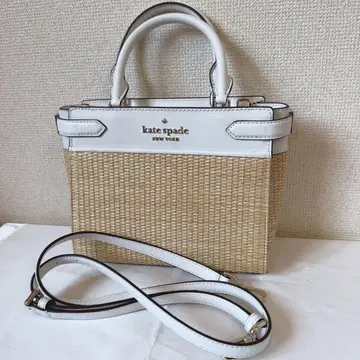 미사용 새상품 kate spade 바스켓백 화이트/베이지