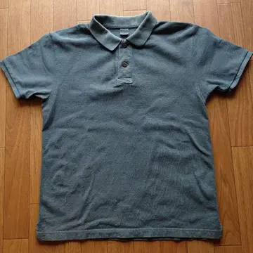 UES 웨스 사슴 반팔 와펜 포함 피케 셔츠 size 3 그레이
