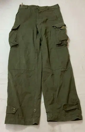 프랑스 군 빈티지 카고 팬츠 밀리터리 팬츠