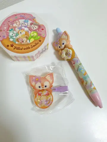닷피 프렌즈 리나벨 볼펜 + 헤어 클립