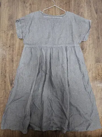 nest Robe 린넨 반팔 롱 원피스 올드