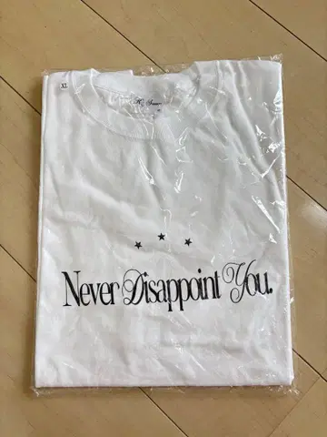 Never Disappoint You 티셔츠 XL 화이트