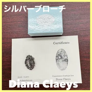 실버 브로치 Diana Claeys