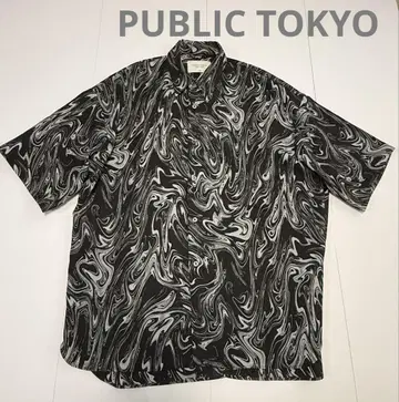 PUBLIC TOKYO 멀티 프린트 토로미 오버 셔츠