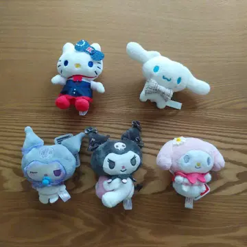 산리오 캐릭터 봉제 인형 세트