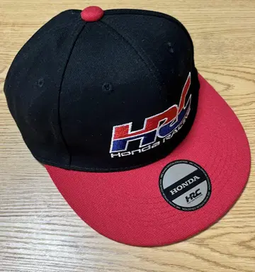 HRC HONDA 캡 블랙/레드 스냅백