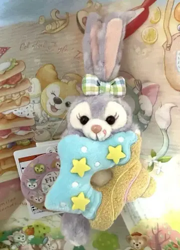 필드위즈 조이 스텔라 루 봉제 인형 배지 더피 & 프렌즈 20주년