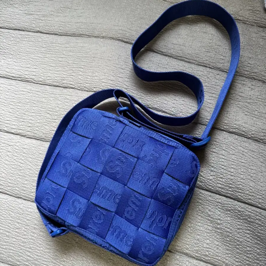 NEW Supreme Woven Shoulder Bag Royal Blue SS 2024 Unopened