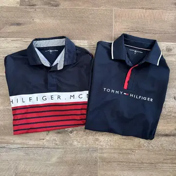 Tommy Hilfiger 골프 폴로 셔츠, 피케 셔츠 2개 (XL)