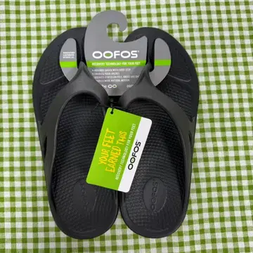 새상품 OOFOS OOriginal 리커버리 샌들 블랙 EU41