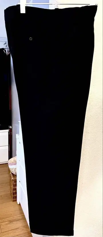 블랙 골프 팬츠 남성 의류 밑단 더블