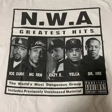 thanabat! N.W.A 그레이트 히츠 티셔츠 2XL