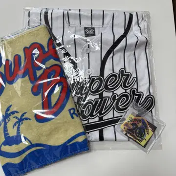 super beaver 베이스볼 셔츠 타월 스티커 세트