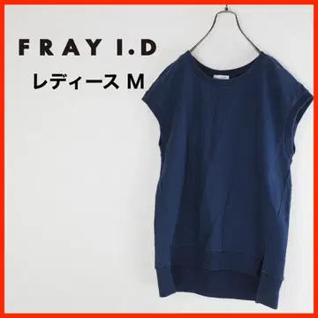 A3595*FRAY I.D*슬리브리스 컷 티셔츠*1*M*네이비