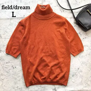 field/dream 필드 드림 예쁜 색상 터틀넥 반팔 니트 L