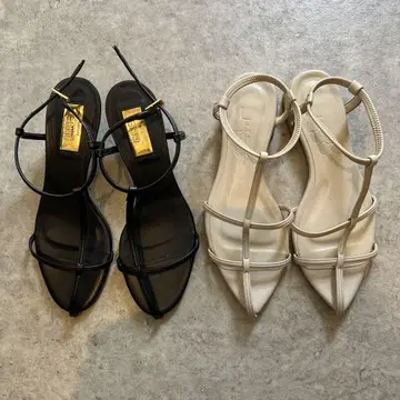 LE TARON 슬림 스트랩 샌들 2개 세트