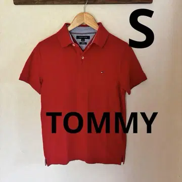TOMMY 타미힐피거 폴로 셔츠 빨간색 S