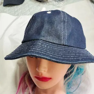새상품급 LONG-MA-LAE 데님 햇 버킷 태국제