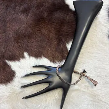 브랜드 구제 의류! CHAN LUU 페더 탑 로프 팔찌 실버