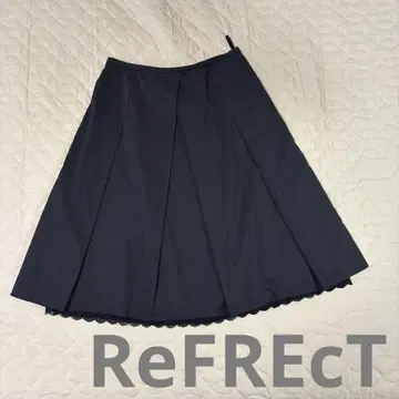 리플렉트 ReFLEcT 블랙 플리츠 스커트 레이스