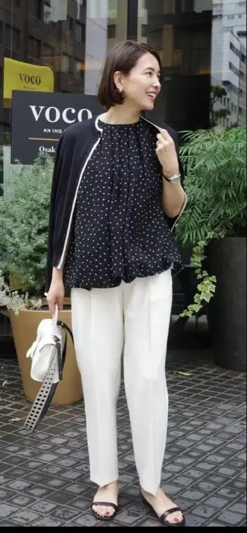 OHGA 마쉬멜로우 팬츠 밀크 M 사이즈