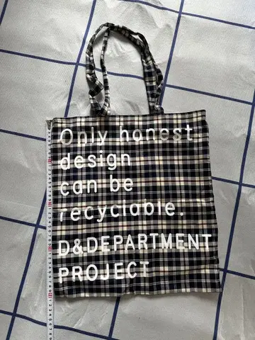 체크 무늬 토트백 D&DEPARTMENT PROJECT