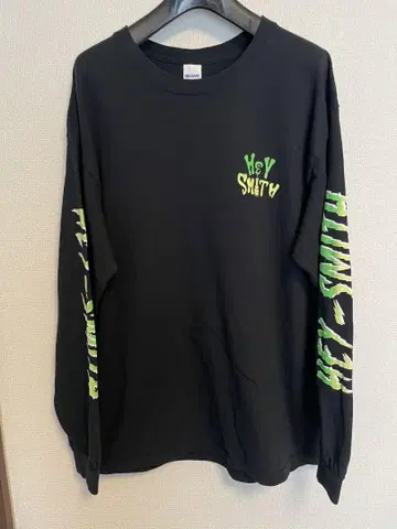 HEY SMITH 긴팔 티셔츠 블랙