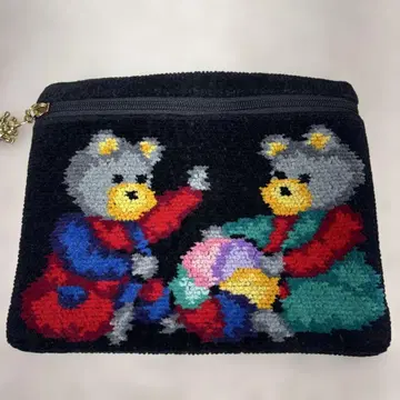 새상품급 레어 FEILER 곰 파우치