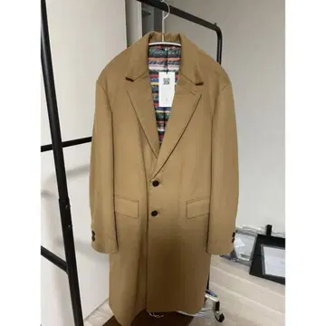 KUON (쿠온) 울 캐시미어 비버 체스터 코트 카멜
