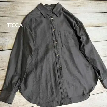 [가격 협상 환영] 티카 TICCA 백 레이스업 셔츠 긴팔 브라운