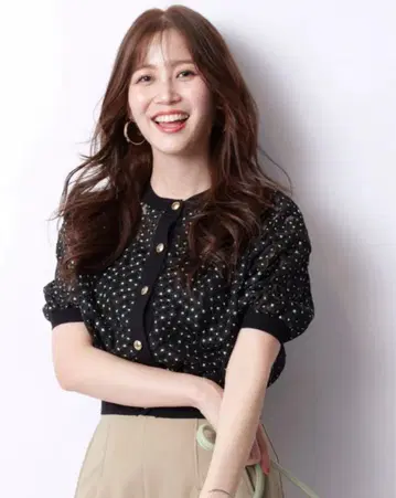 자스그리디 미니 부케 가디건